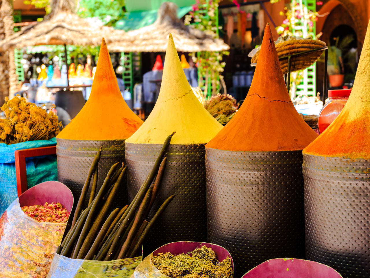 Gewürze auf einem marokkanischen Souk @ Marokko