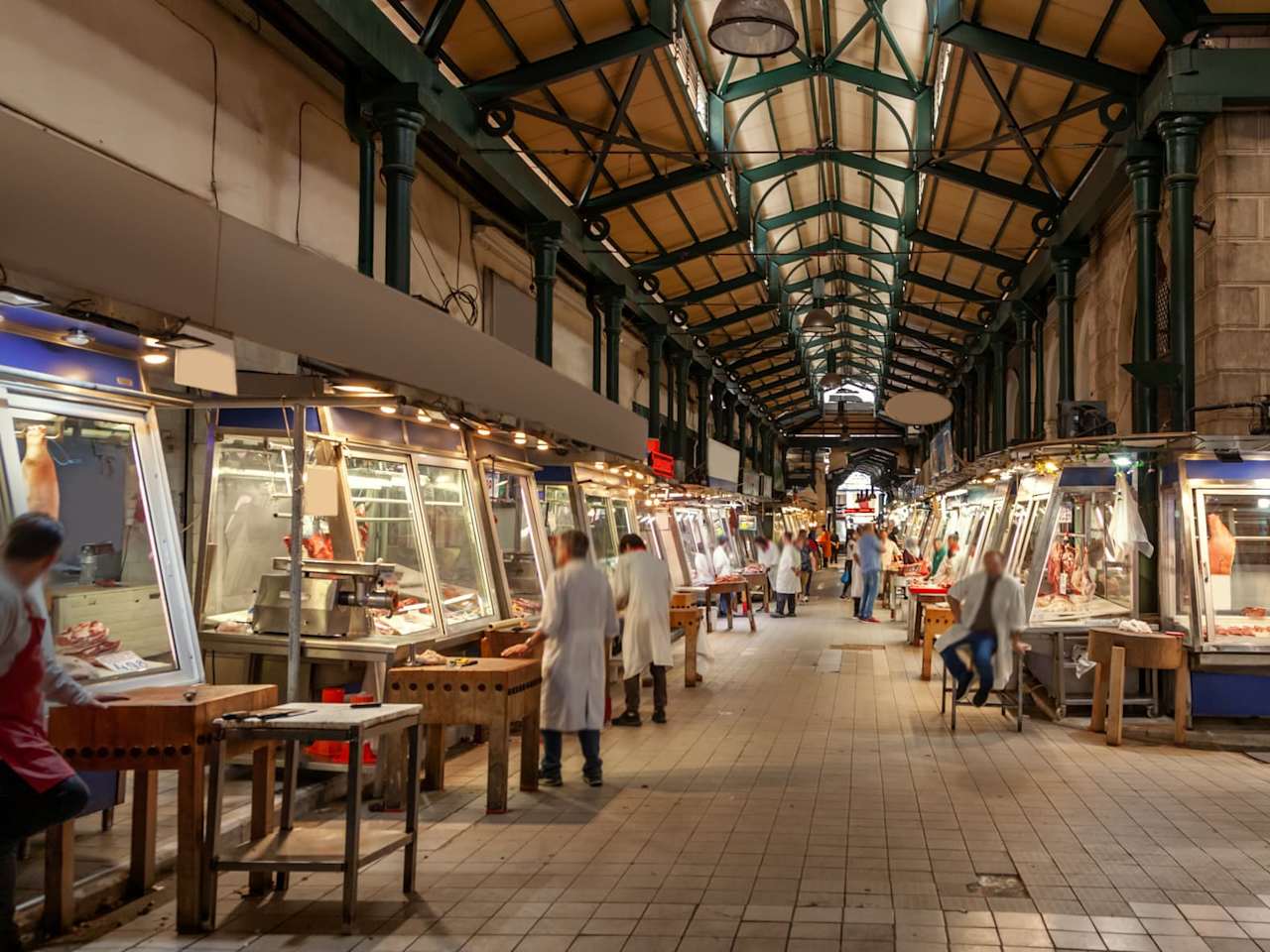 Markthalle vom Zentralmarkt in Athen.