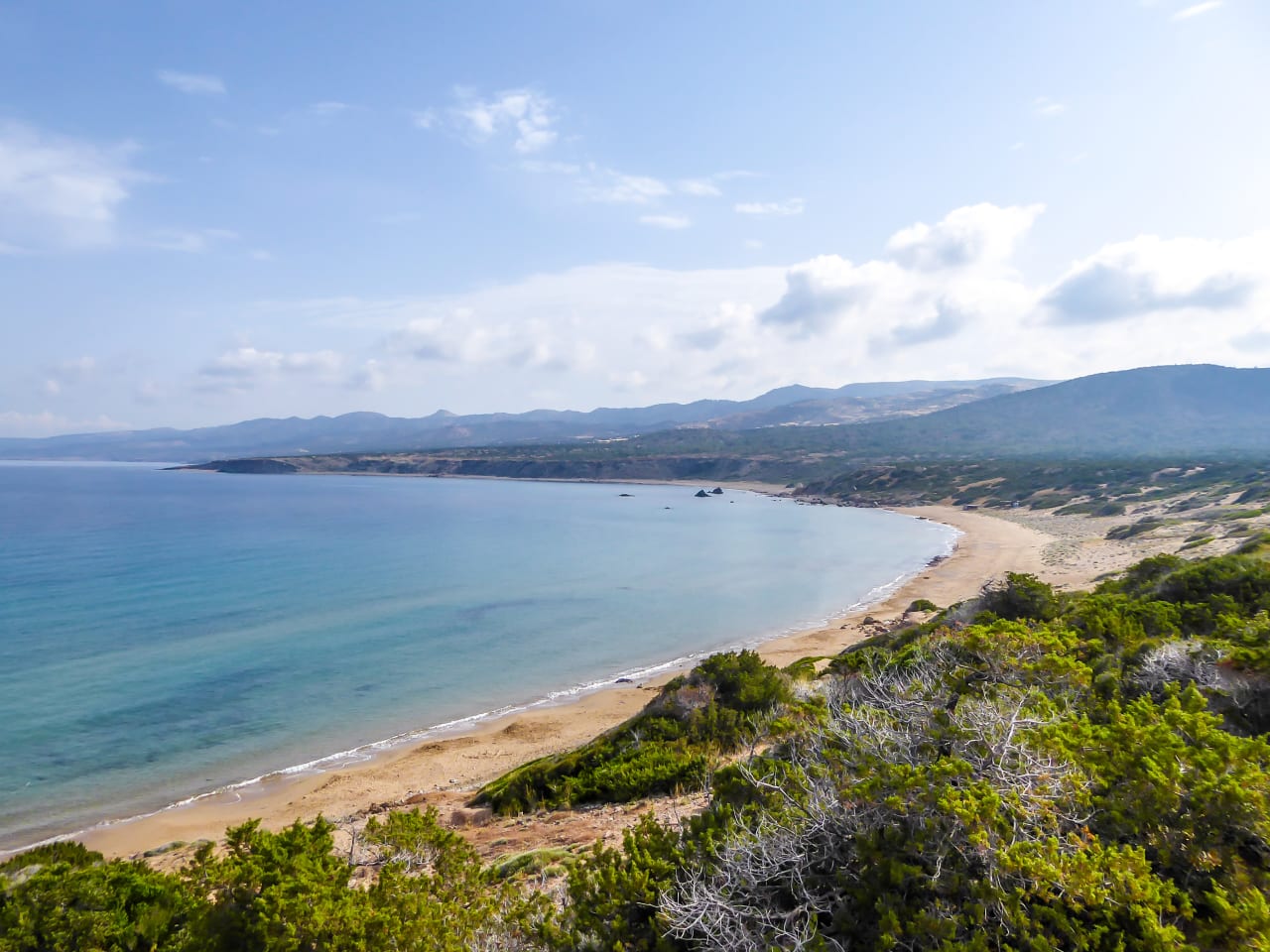 Panoramablick auf die Küste Zyperns mit dem Lara Beach © iStock.com/Christopher Moswitzer