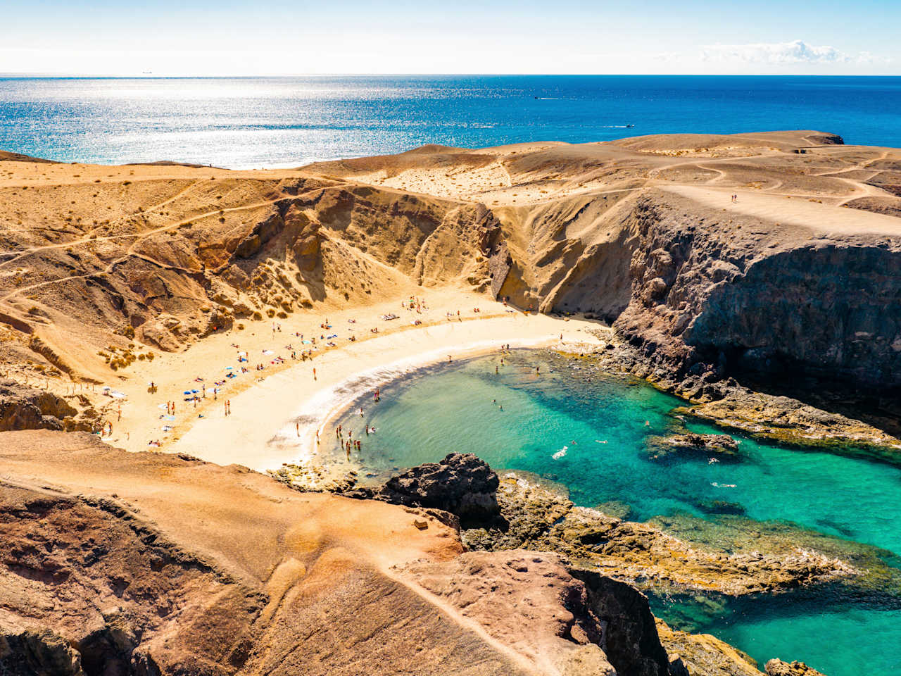 Playa de Papagayo Beach, Lanzarote, Kanaren