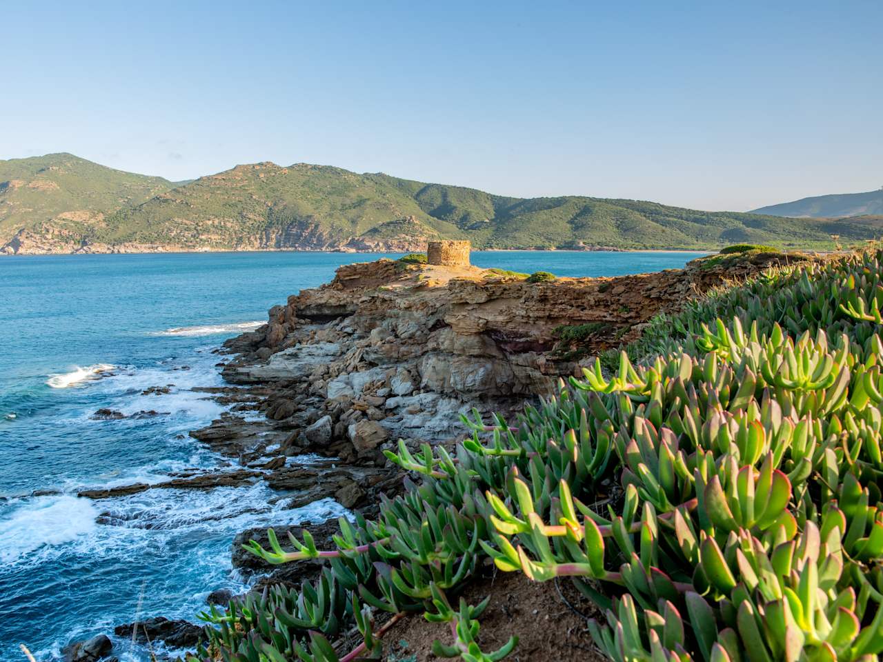 Torre di Bantine Sale, Porto Ferro, Sardinien