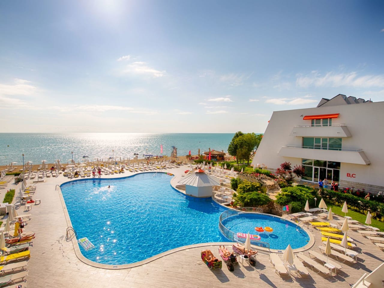 Ideal für die ganze Familie – Bulgariens Clubhotels haben ein Herz für Kinder. Bild vom Hotelier Suneo Club Helios Beach, Juni 2017.