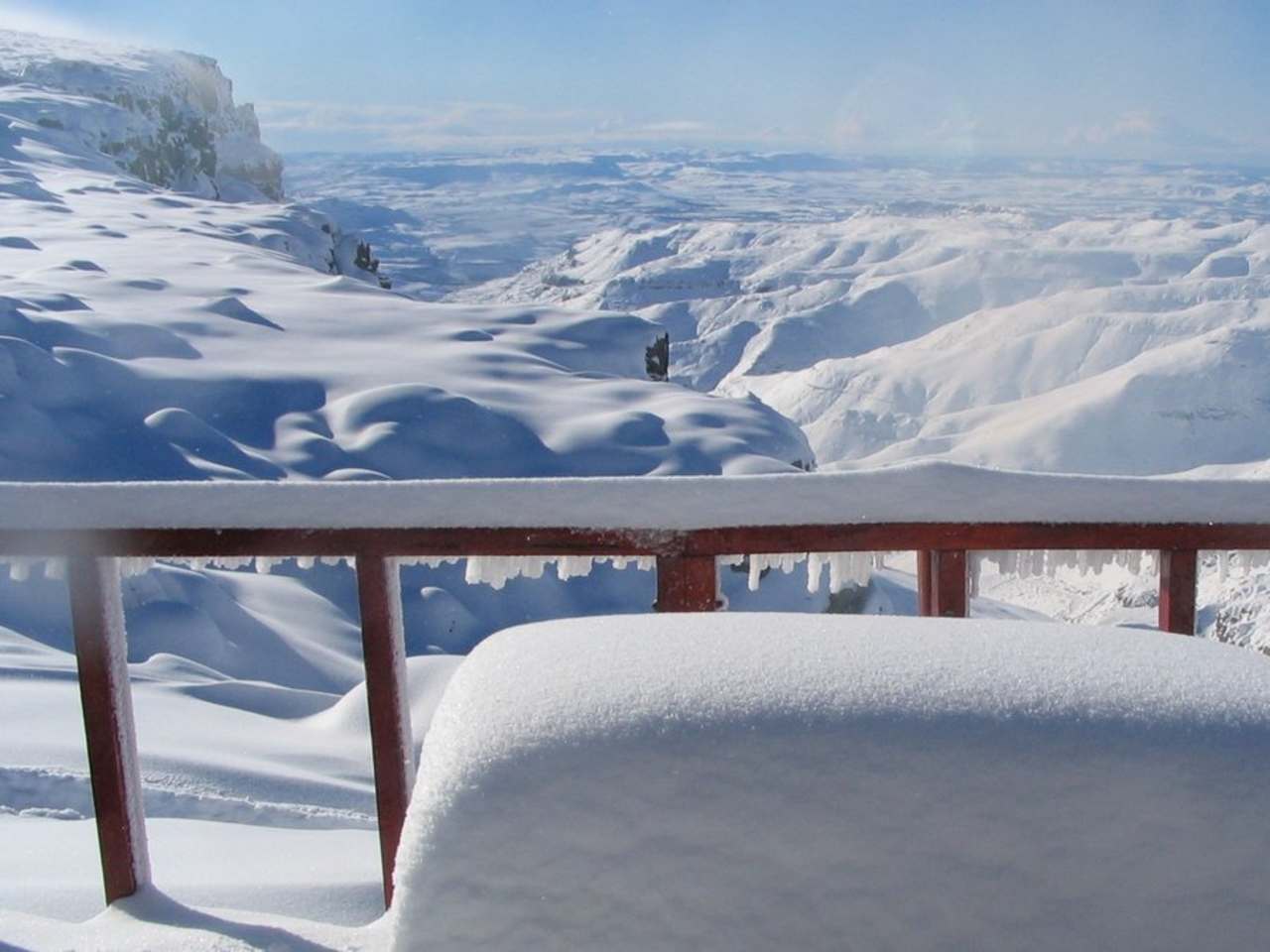 Im Süden Afrikas kann phasenweise richtig viel Schnee liegen. © istock/Scott Stoll