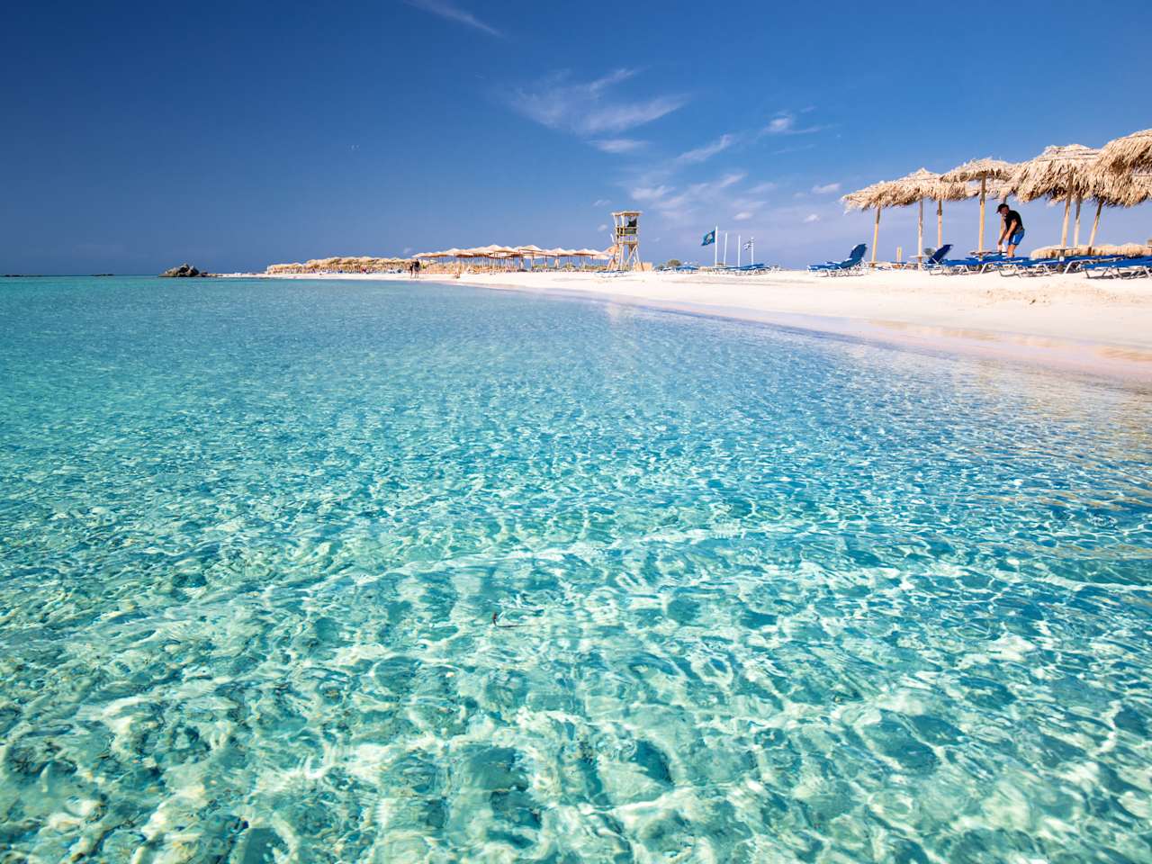 Elafonissi Beach auf Kreta, Griechenland
