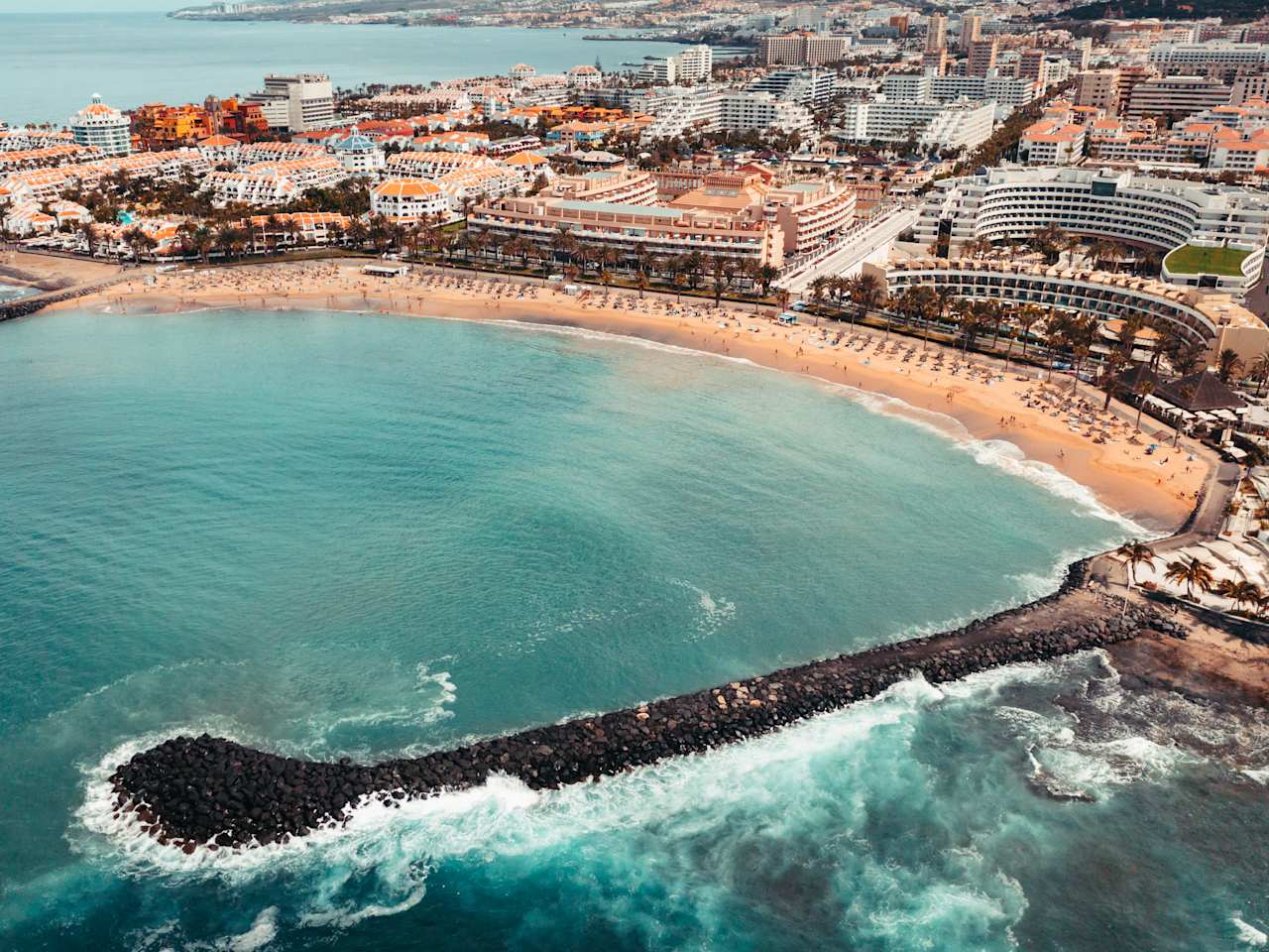Luftaufnahme vom Playa del Camisón