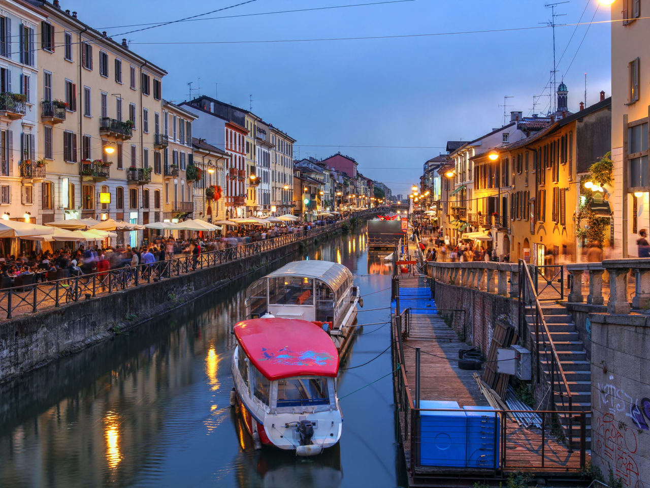 Navigli Viertel Mailand, Italien