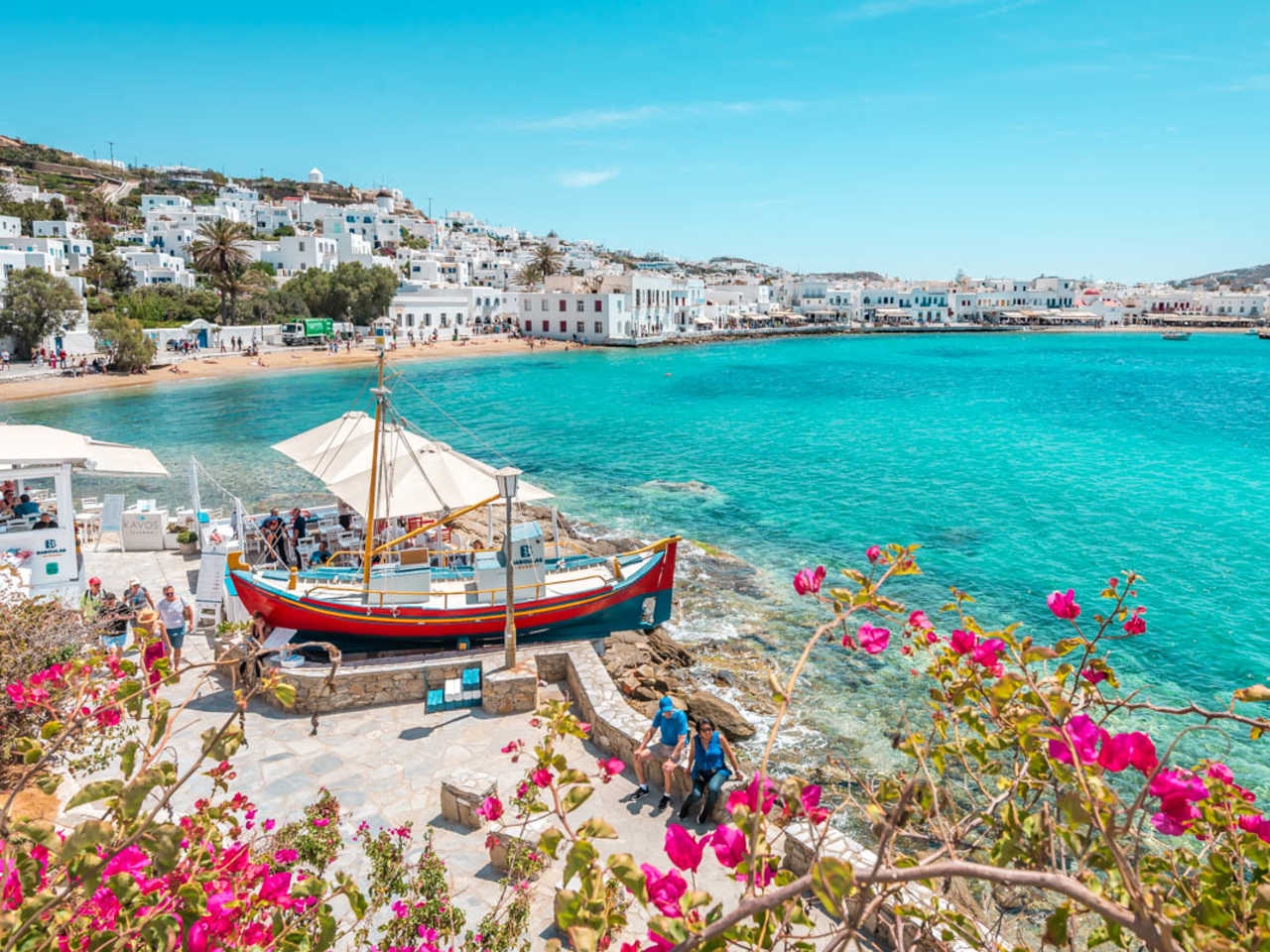 Hafen Jackie in der Stadt Chora, Mykonos © Tom & Ella – Greece Moments