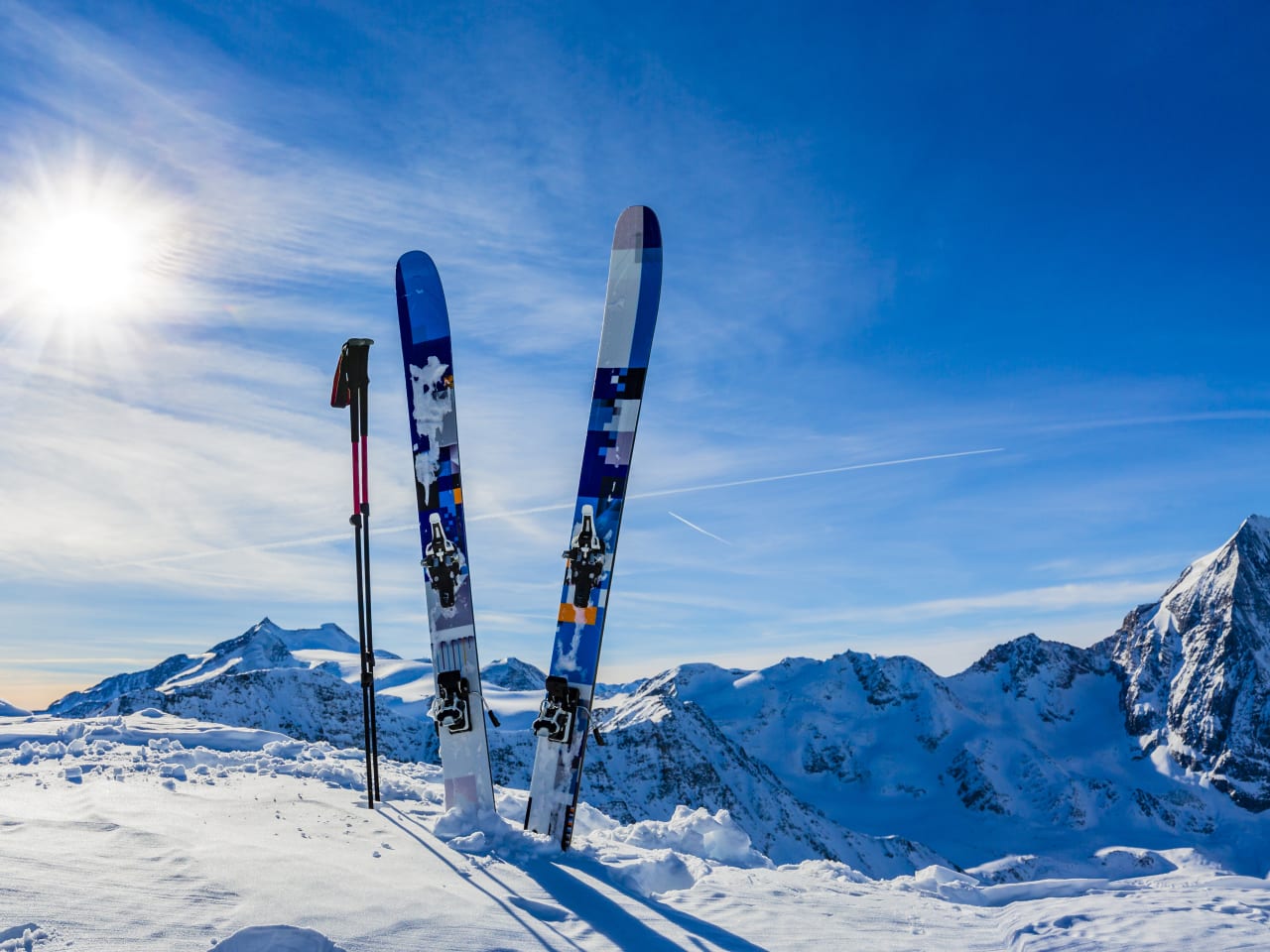 Skiurlaub in den Bergen