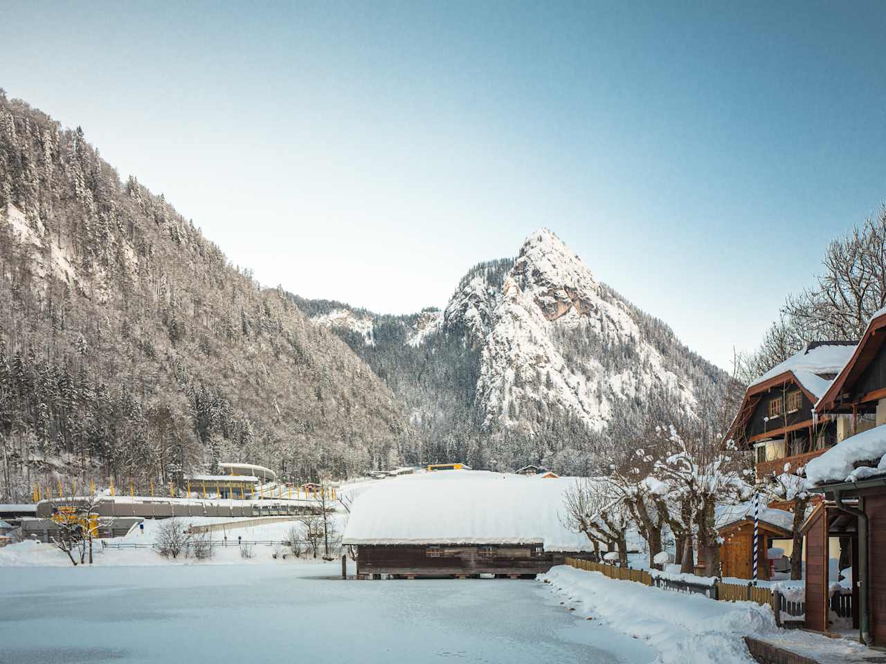 Lake Koenigssee in winter