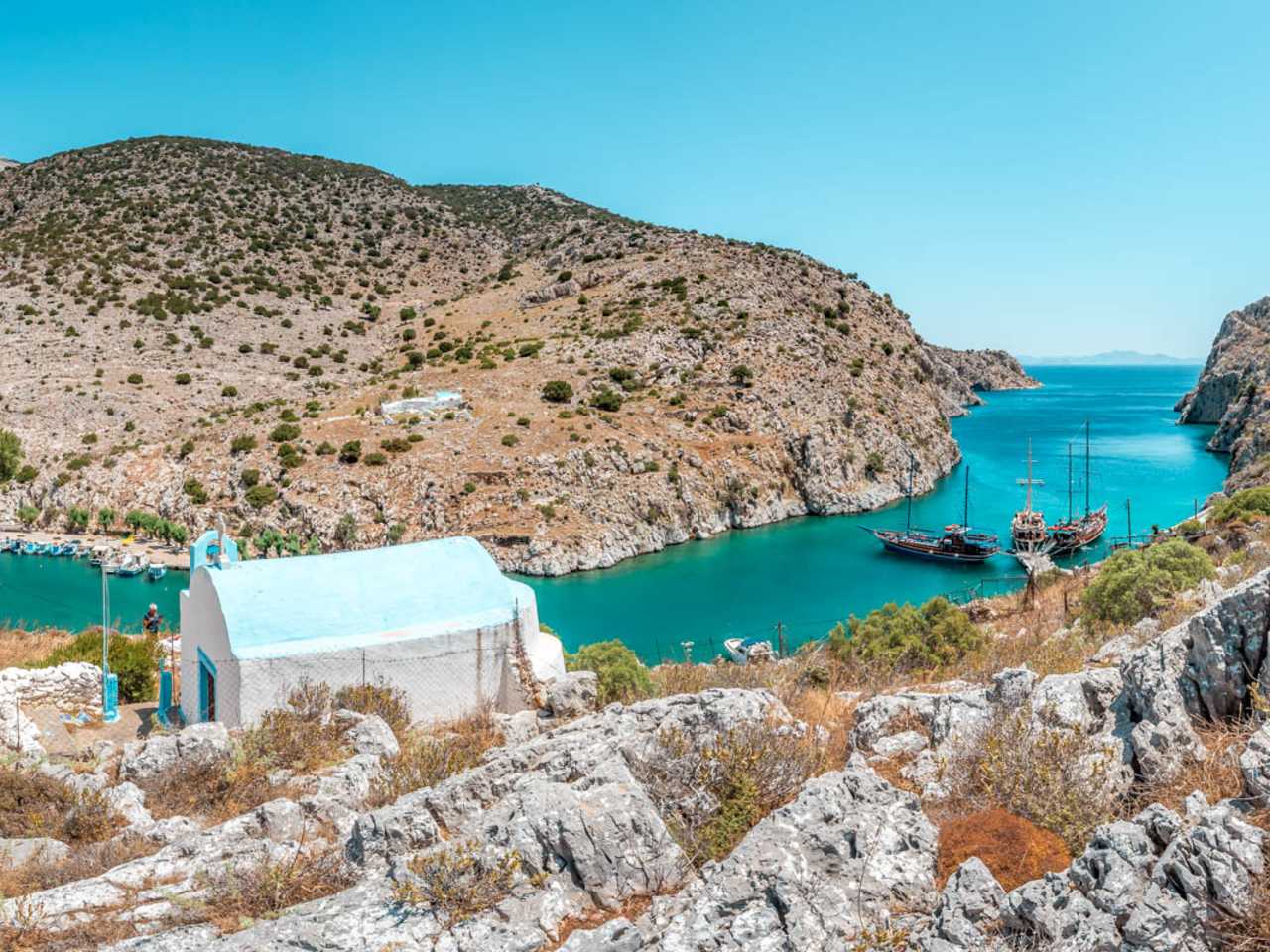 Tal von Vathy auf Kalymnos ©Tom & Ella – Greece Moments