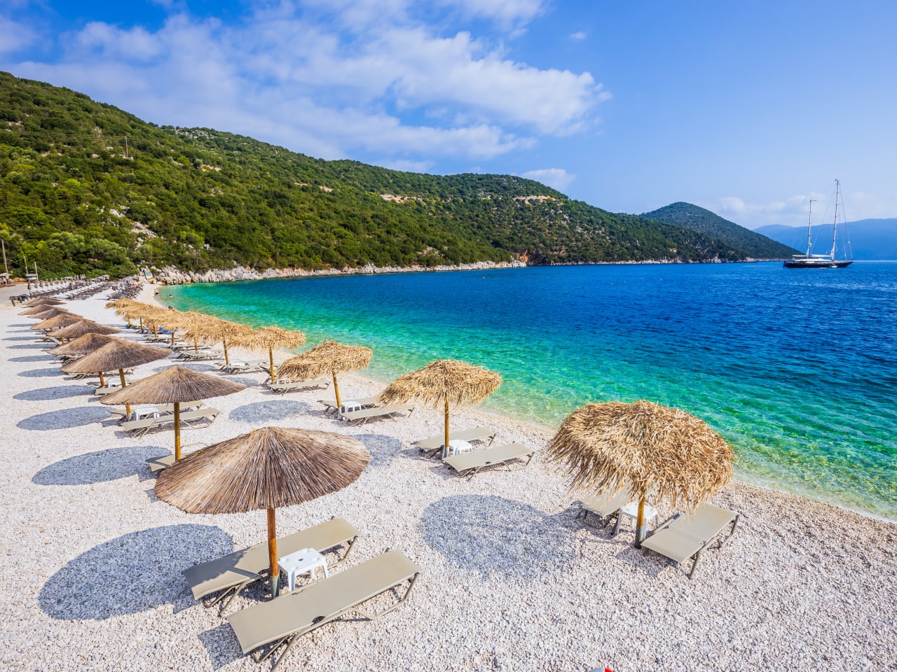 Strand Antisamos, Kefalonia, Griechenland