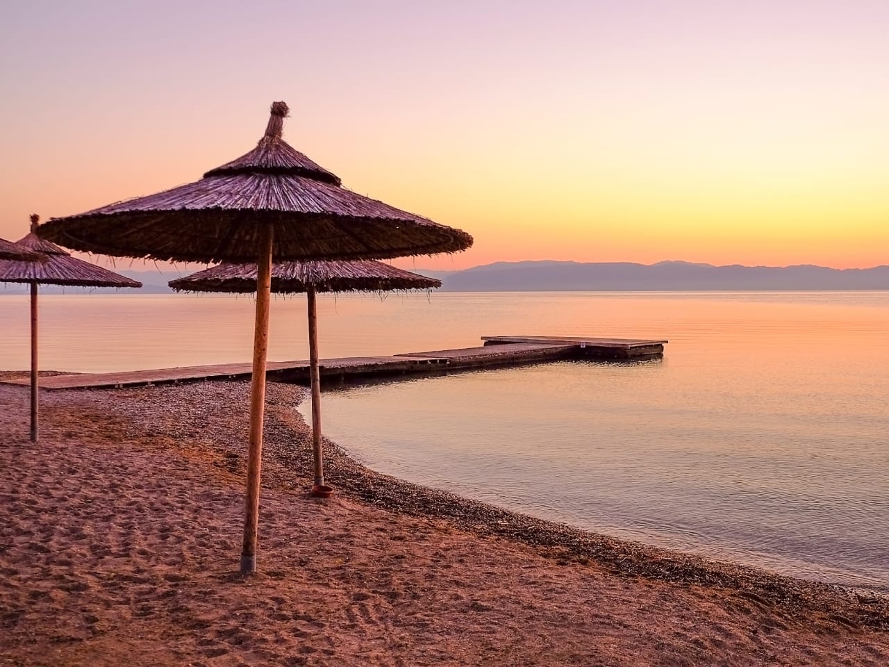 Moraitika Beach auf der Insel Korfu, Griechenland.