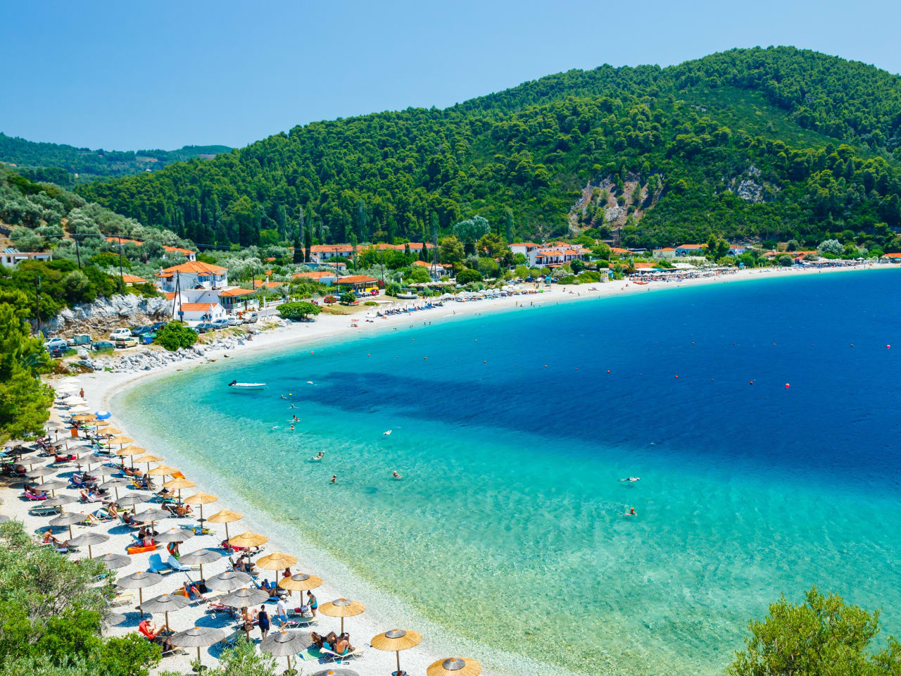 Panormos beach, Skopelos island, Griechenland