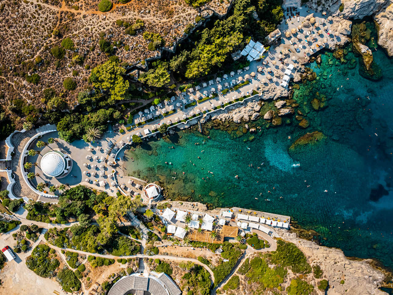 Kalithea Springs auf Rhodos, Griechenland