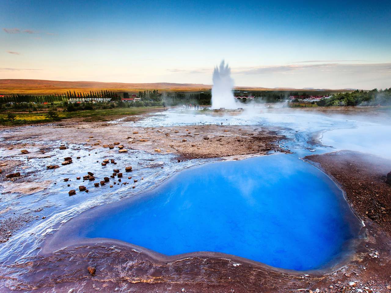 At Geysir, Geothormal site, ICELAND