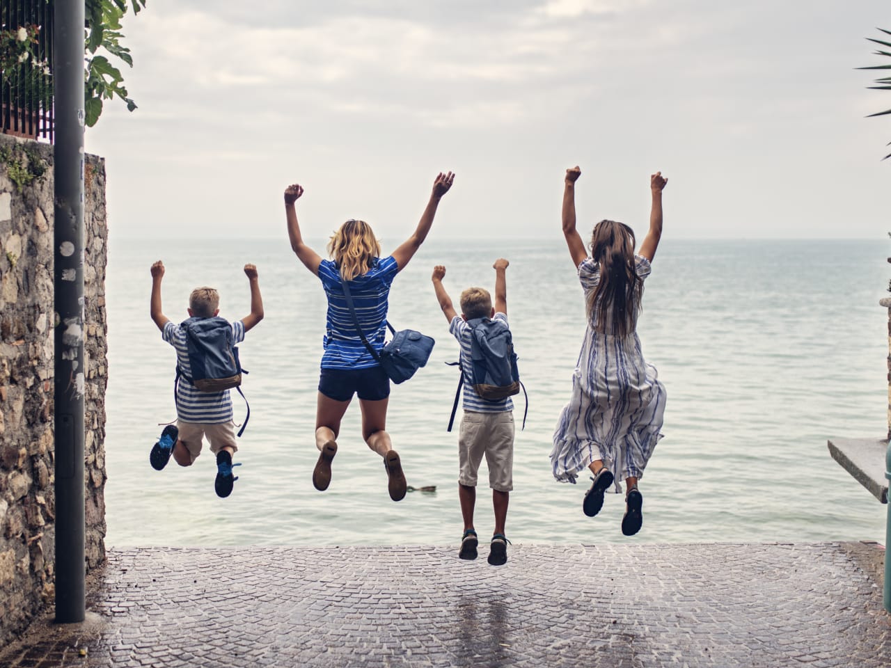 Familie im Urlaub am Gardasee