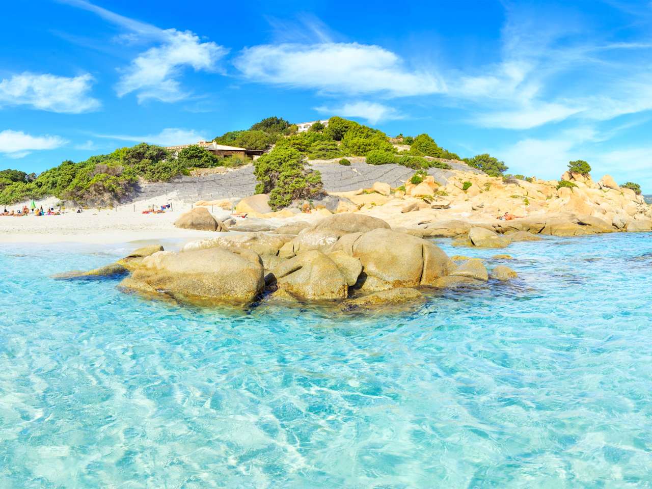 Strand, Villasimius, Sardinien, Italien