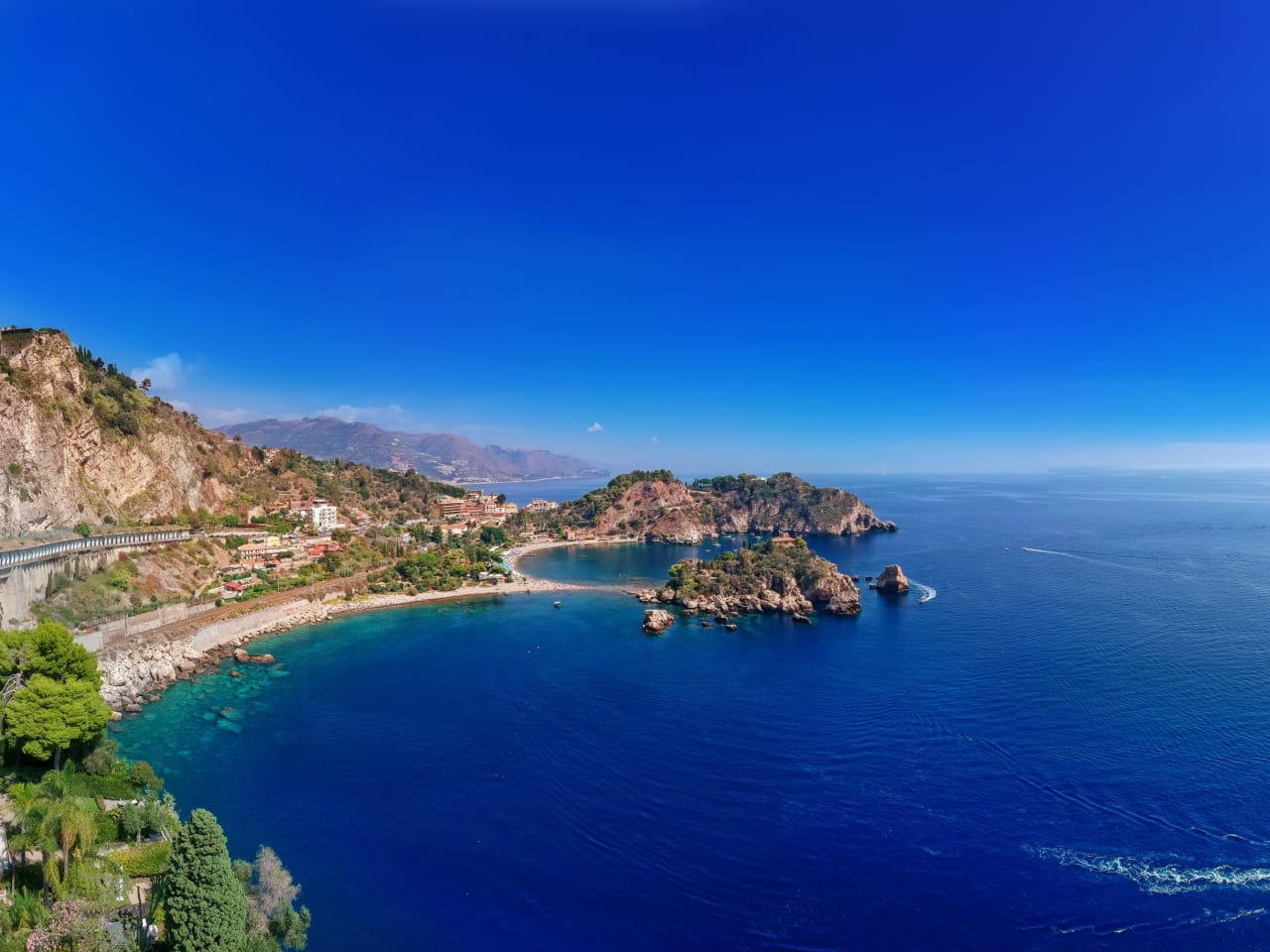 Isola bella, nahe Taormina, Sizilien