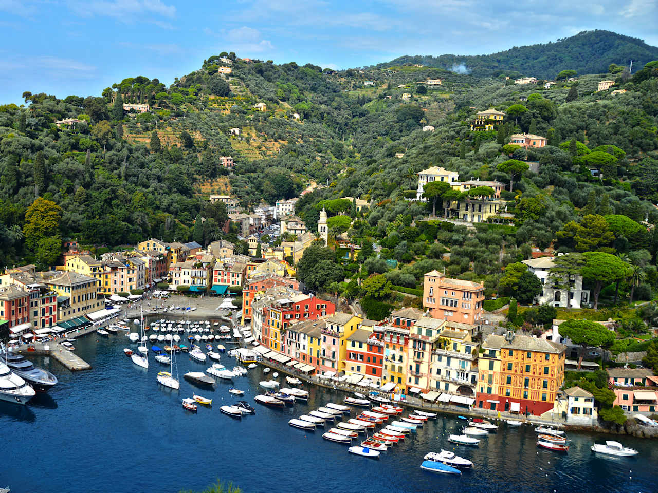 Hafen Portofino, Ligurien, Italienische Riviera