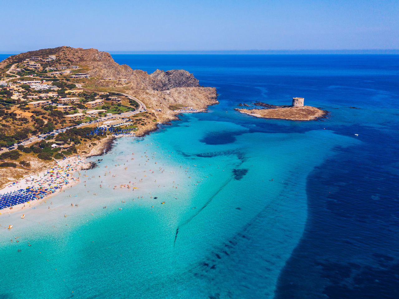 Traumstrand La Pelosa mit vorgelagerter Insel, Stintino