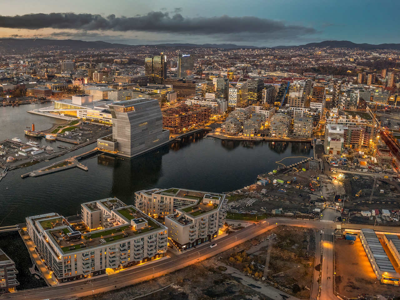 Blick auf Oslo, Norwegen
