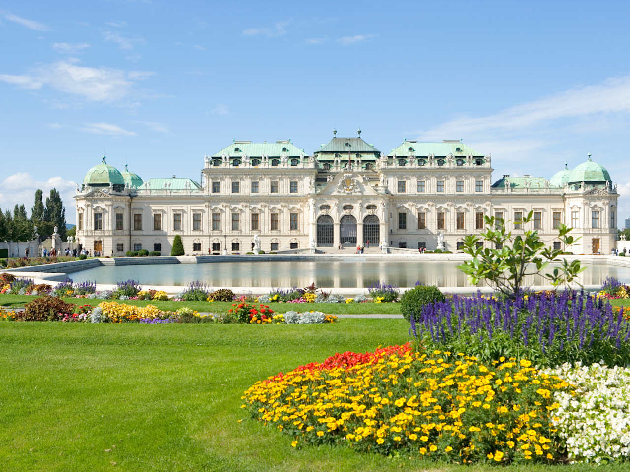 Austria, Vienna, Belvedere Palace and gardens