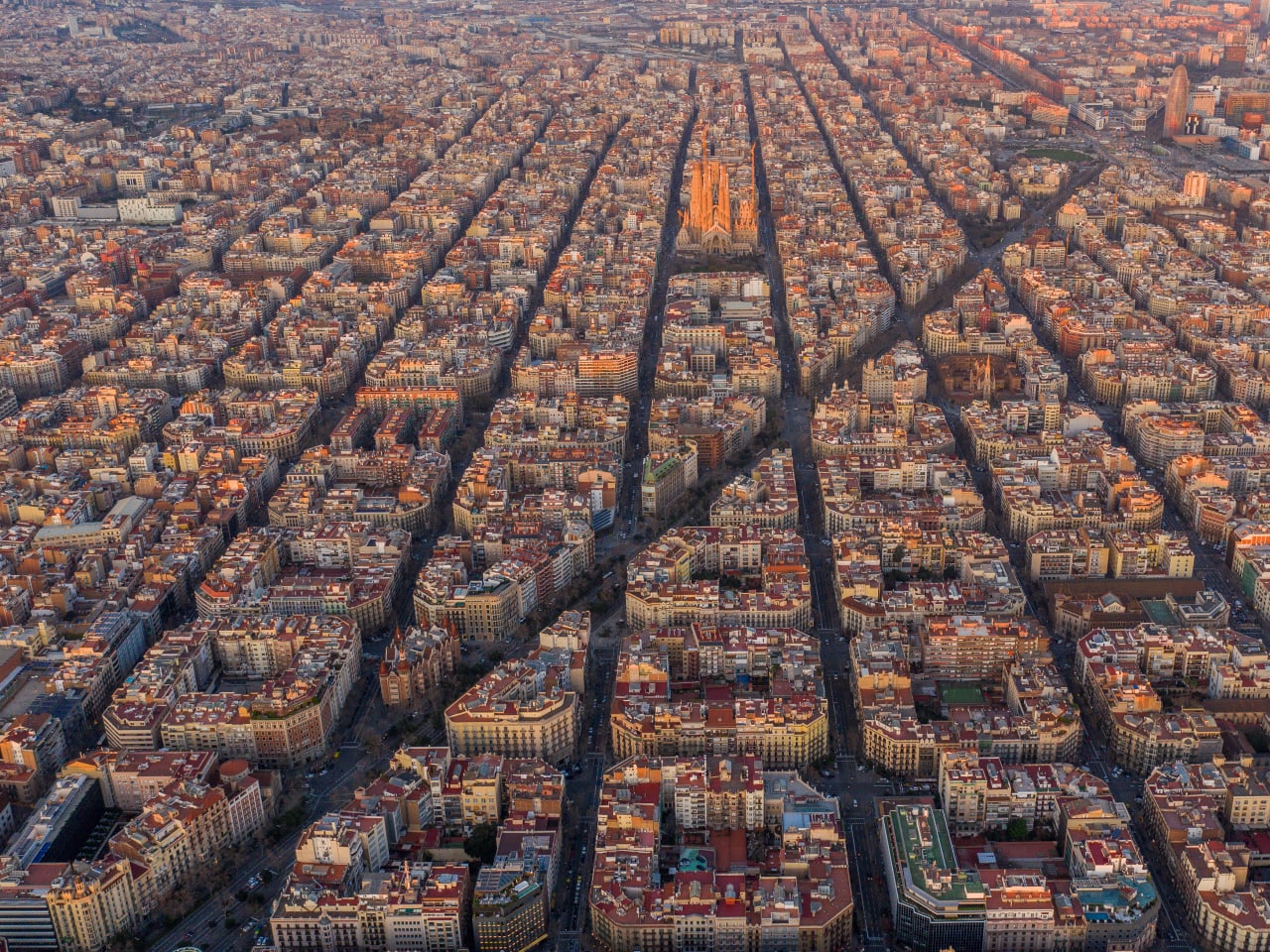 Ansicht auf Barcelona, Spanien