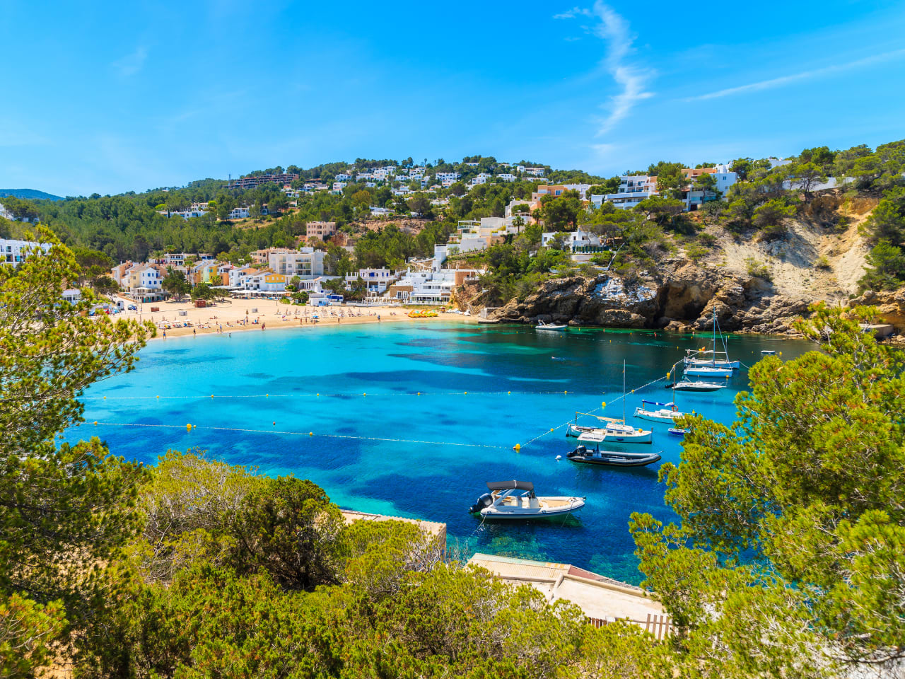 Cala Vadella, Ibiza, Spanien