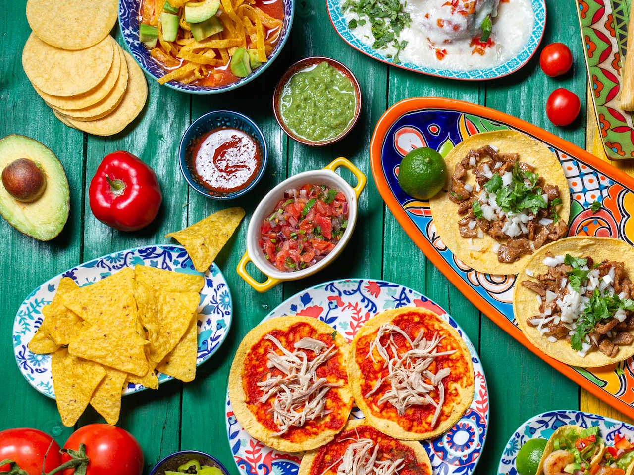 Essensplatte aus Mexiko-Stadt, Mexiko