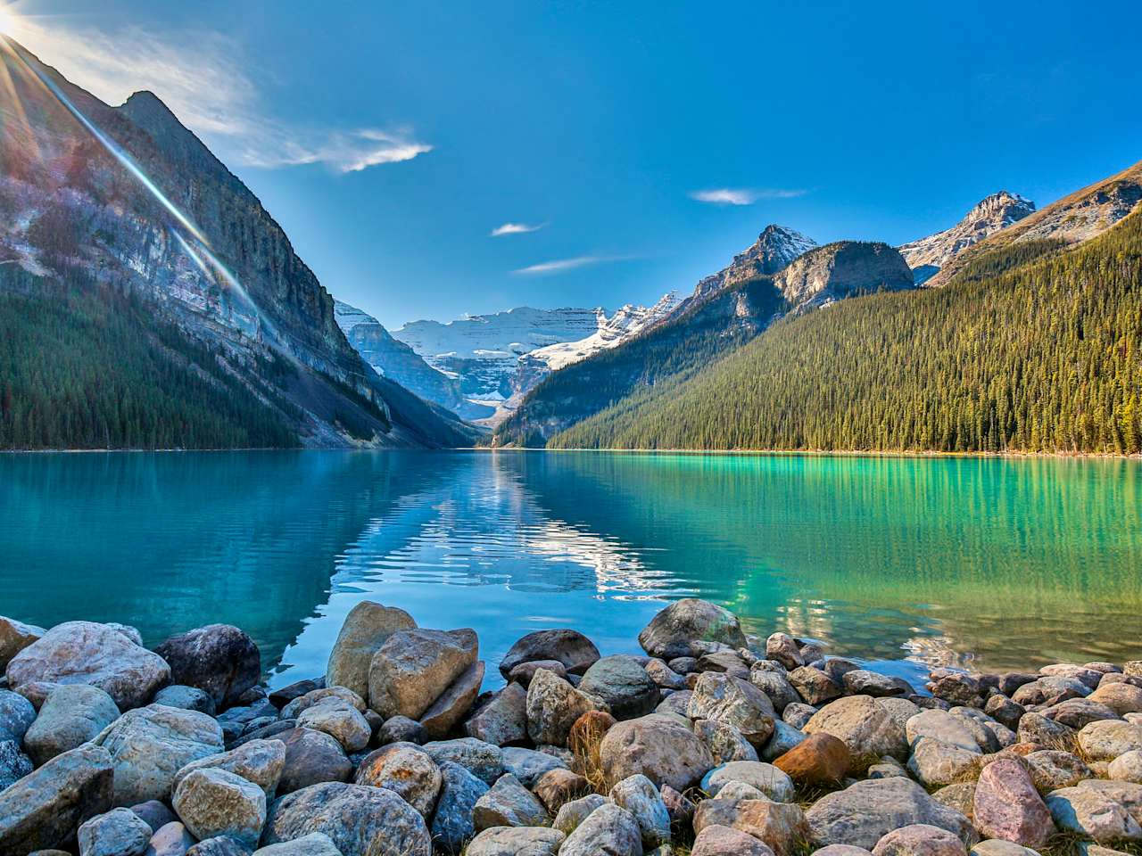 Lake Louise im Banff National Park, Alberta, Kanada