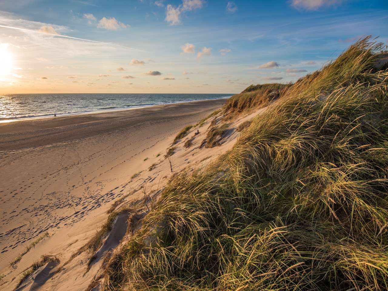 Sonnenuntergang, Nordsee, Deutschland