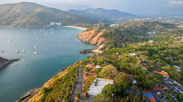 Blick auf die Küste von Phuket, Thailand.