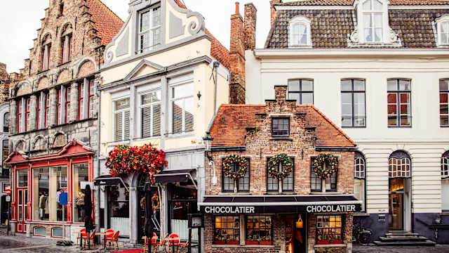 Brügge im Winter, Belgien.