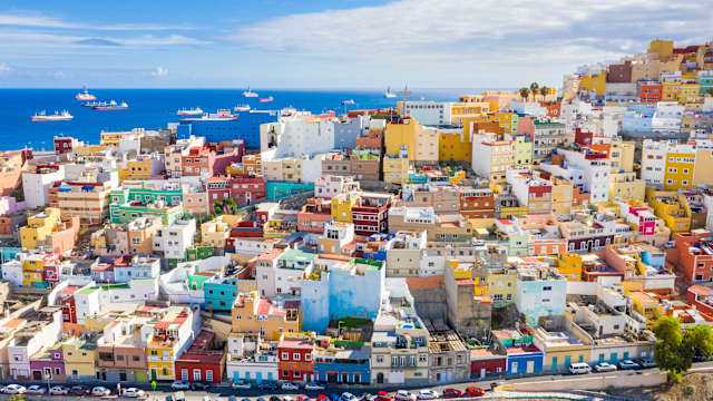Blick auf die Altstadt von Las Palmas auf Gran Canaria, Spanien.
