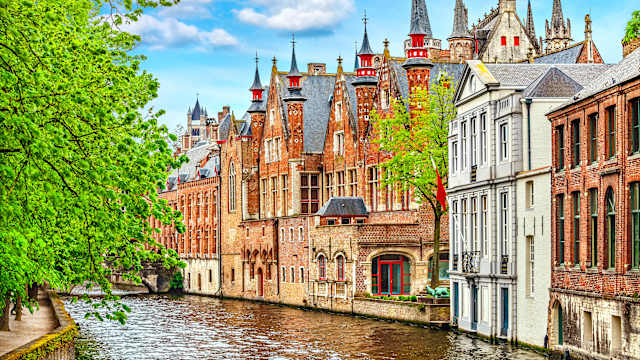 Kanäle Brügge, Flandern