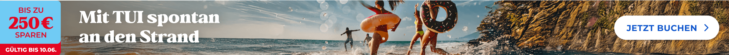 Sichere Dir jetzt bis zu 250 € Sofortrabatt von TUI & Airtours in ausgewählten Hotels.