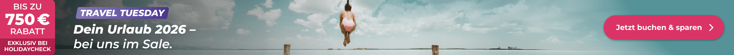 Buch dir Vorfreude mit unseren Travel-Tuesday-Deals