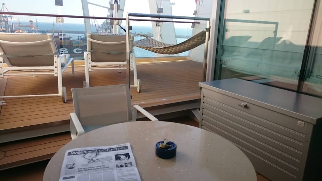 Terrasse Der Himmel Meer Suite Mein Schiff 5 Holidaycheck