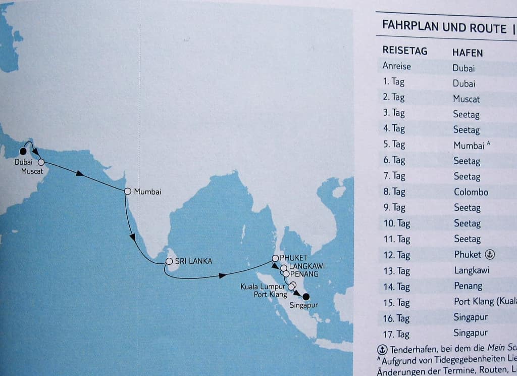 Unsere Route Mein Schiff 3 Holidaycheck