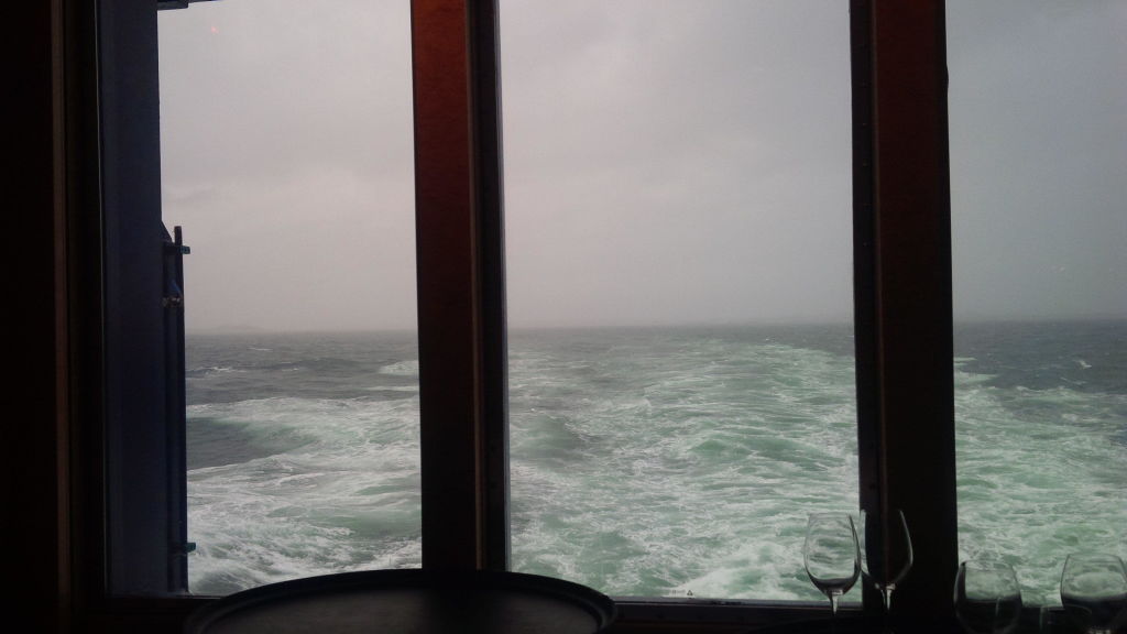 Atlantikrestaurant Superaussicht Bei Sturm Alte Mein