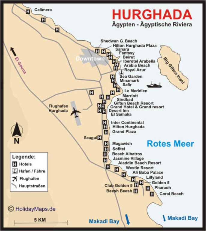 Карта отелей хургады с названиями