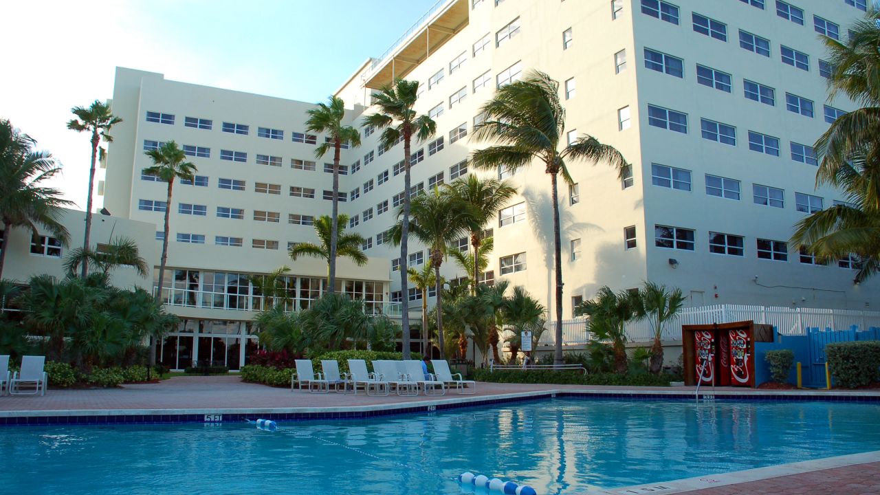 Outdoor Pool at Miami Beach Oceanfront Holiday Inn