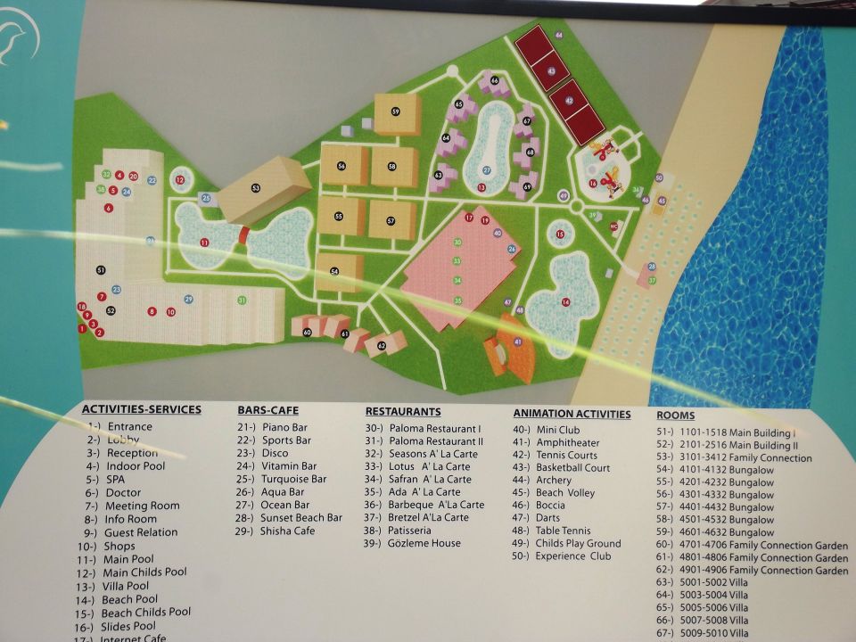 Anlagen Plan Paloma Oceana Resort Side Kumkoy