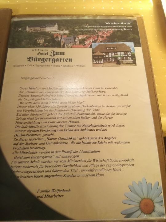  Sonstiges  Hotel zum B  rgergarten  Stolberg      HolidayCheck  Sachsen