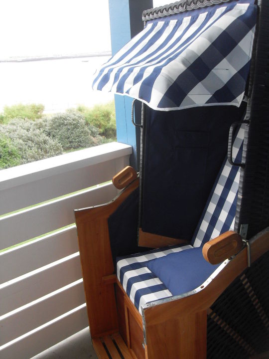 "Strandkorb auf dem Balkon" Hotel Helgoländer Klassik (Helgoland