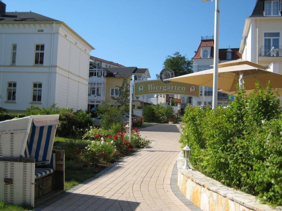  Weg vorbei Biergarten den Appartements  SEETELHOTEL