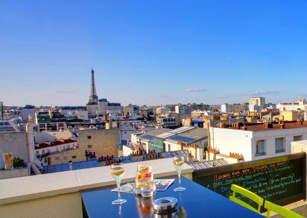 "Lounge Bar View Rooftop Vue Tour Eiffel" Hotel Novotel Paris