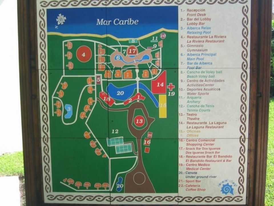 "Lageplan" Sandos Caracol Eco Resort (Playa del Carmen / Playacar ...