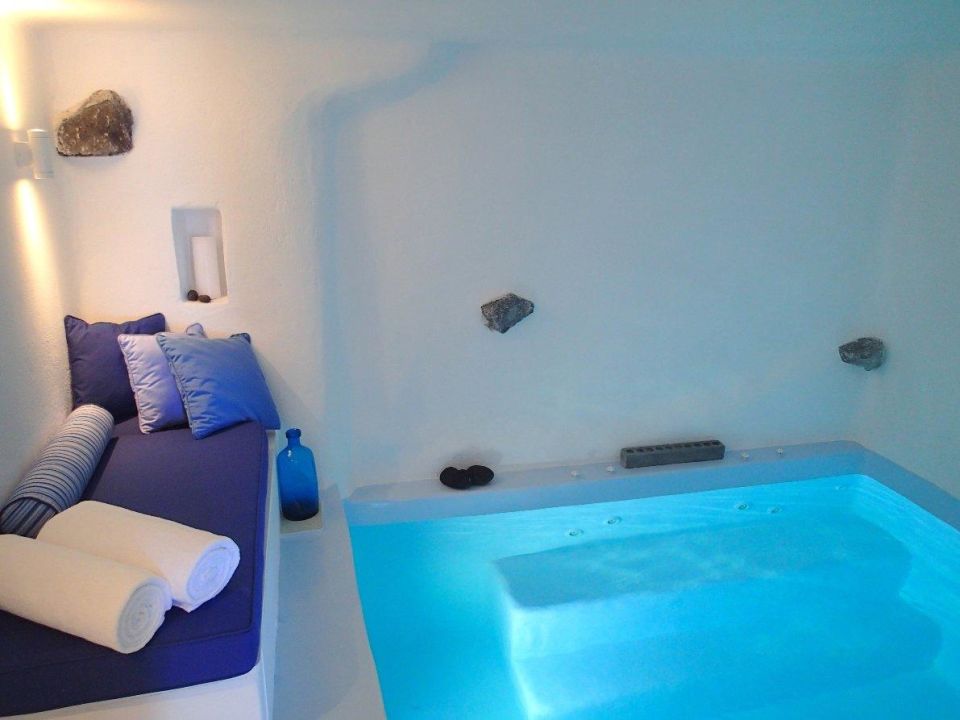 Indoor Grotto Pool Iconic Santorini A Boutique Cave Hotel