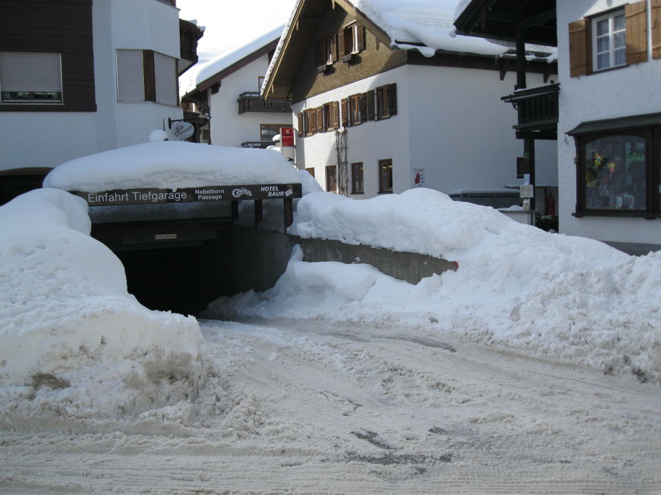 Einfahrt Tiefgarage Haus Central Oberstdorf Holidaycheck